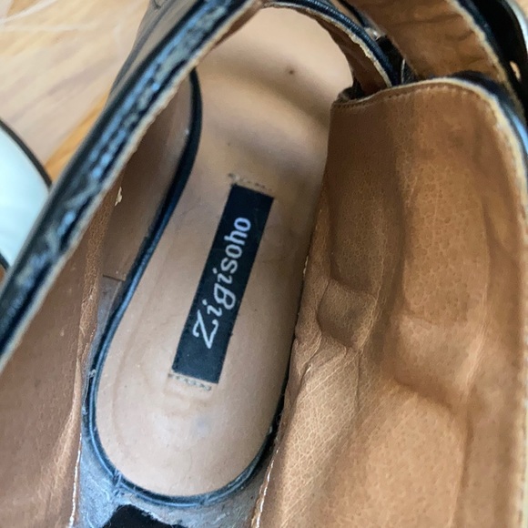 Zigi Soho black & white western buckle booties - Picture 8 of 11